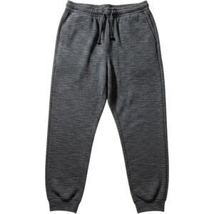 Evans Dark Grey Marl Knit Jogger Pants Plus Size 26/28 Elastic Waist Drawstring